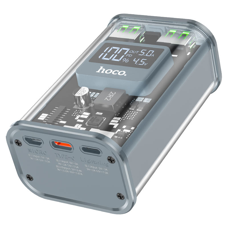 Hoco J105 Discovery Edition Power Bank 22.5W 10000mAh - Fast Charging with Digital Display - Saif Al Najmi Kw